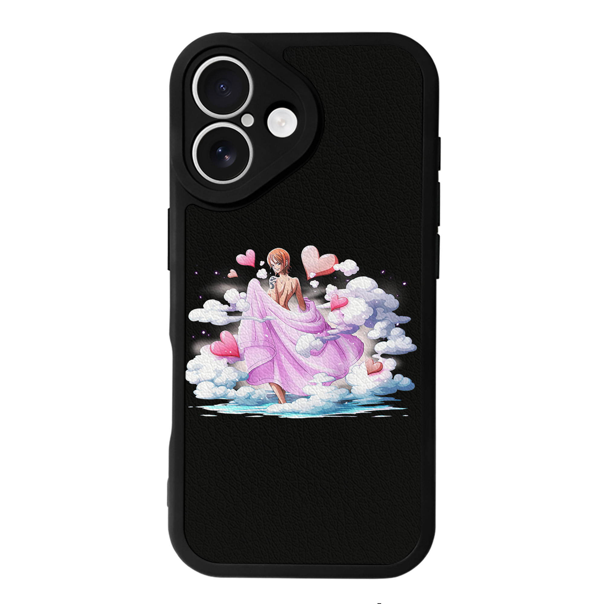 （画像用） ワンピース ナミ ONE PIECE Nami 【iPhone 16シリーズ対応】シリコンスマホケース（レザー調） 材質：シリコン